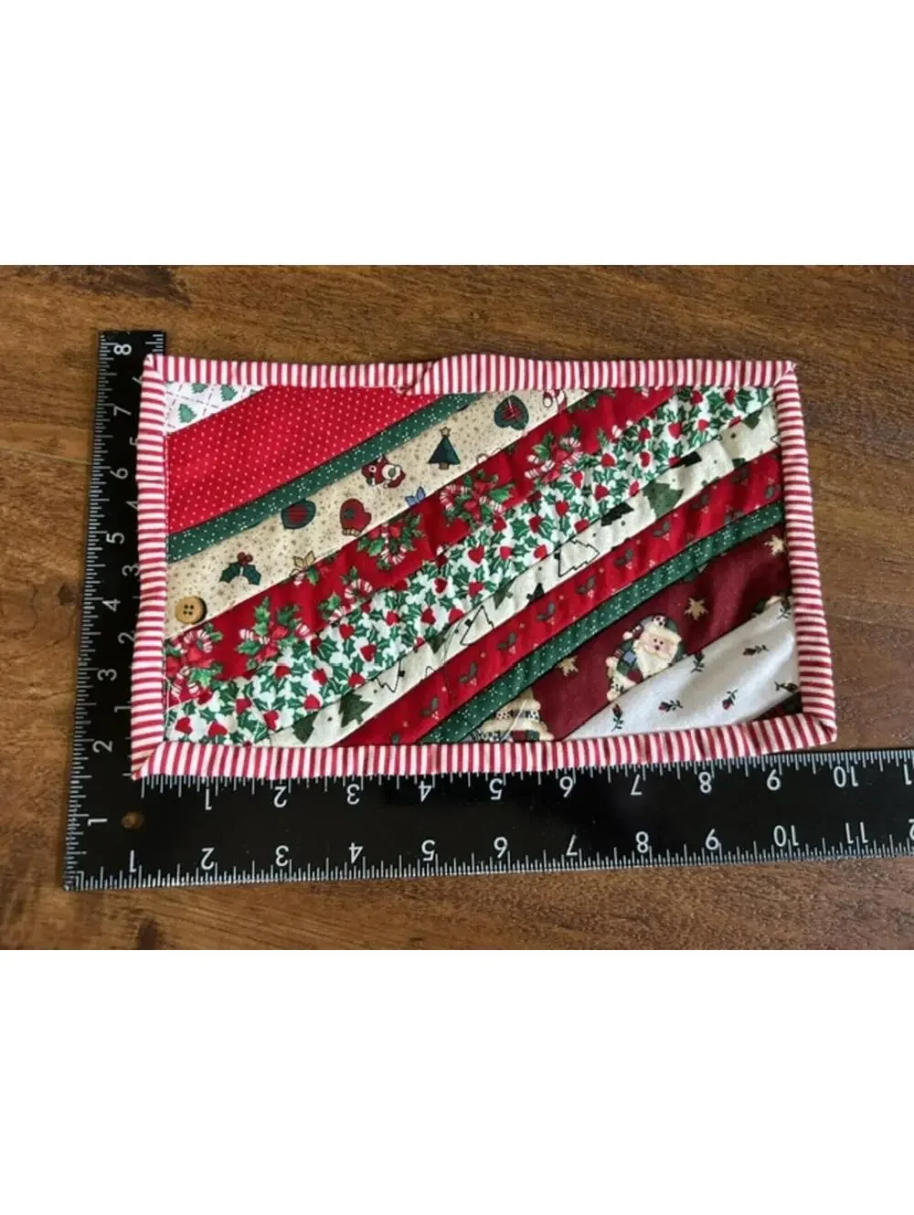 Set of 3 Handmade Christmas Quilted Pot Holders